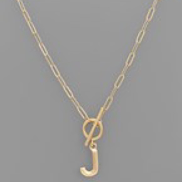 Inital Toggle Necklace - Picture 8 of 16